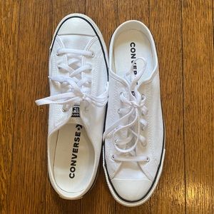 White slip on converse